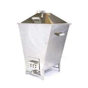 CHURRASQUEIRA INOX A BAFO DIAMANTE 16 KG