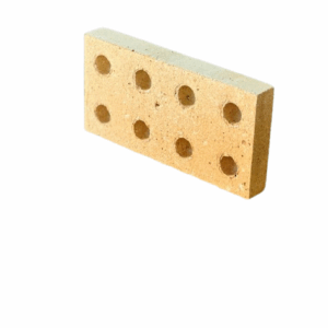 Plaqueta refratária vazada