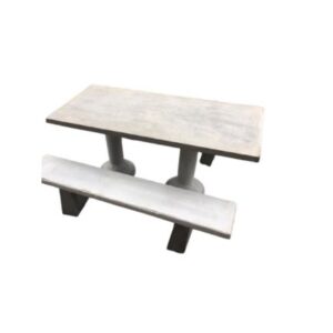 MESA QUADRADA COM 2 BANCOS RETOS