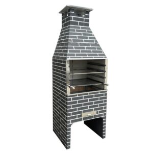 CHURRASQUEIRA TIJOLINHO CINZA