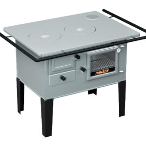 Fogão Caipira inox com chapa de alumínio