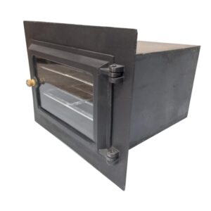 FORNO FERRO FUNDIDO GRANDE TAMPA VIDRO QUADRADO PRETO