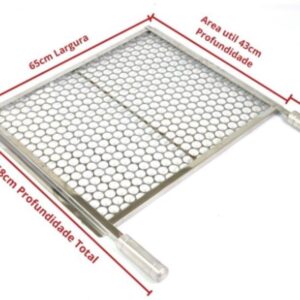 GRELHA MOEDA 74CM 65X43