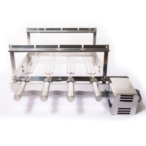 KIT GIRATÓRIO DUPLO DE 4 ESPETOS LONGO