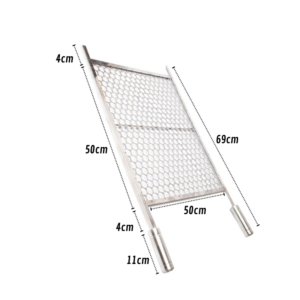 GRELHA MOEDA COM PONTEIRA 50 X 50