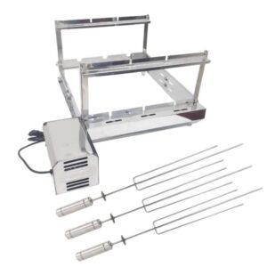 KIT GIRATÓRIO DUPLO DE 3 ESPETOS LONGO