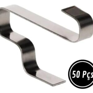 Grampo fixa telha duplo inox c/ 50 peças